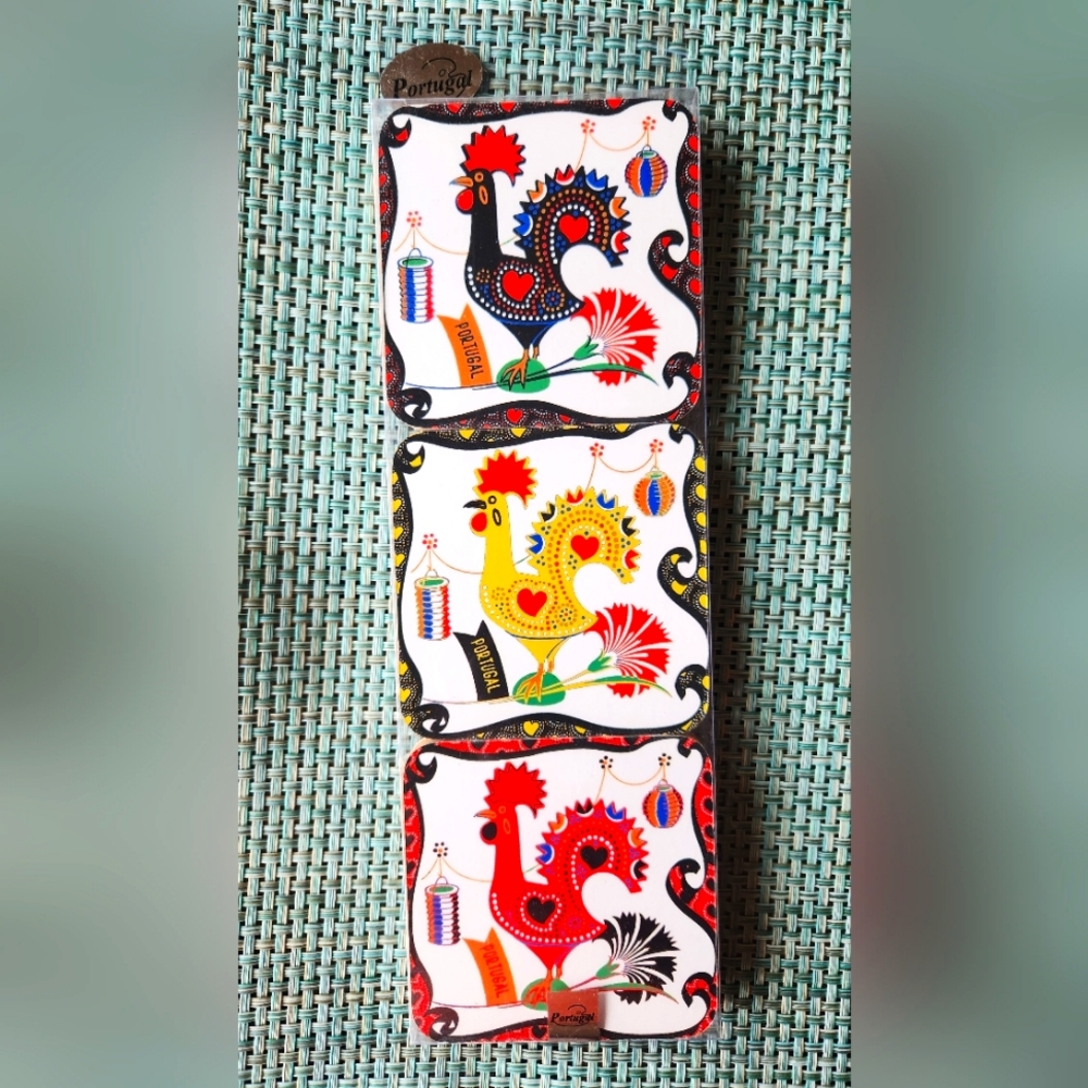 Portugal Rooster Coasters